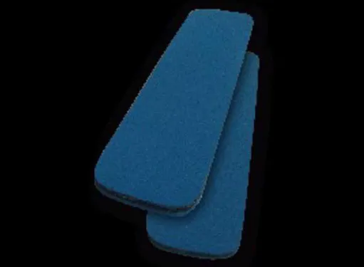 Bandas de transmisión planas azules