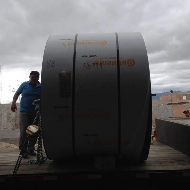 Rollo de banda transportadora de servicio pesado con técnico de Coalsa